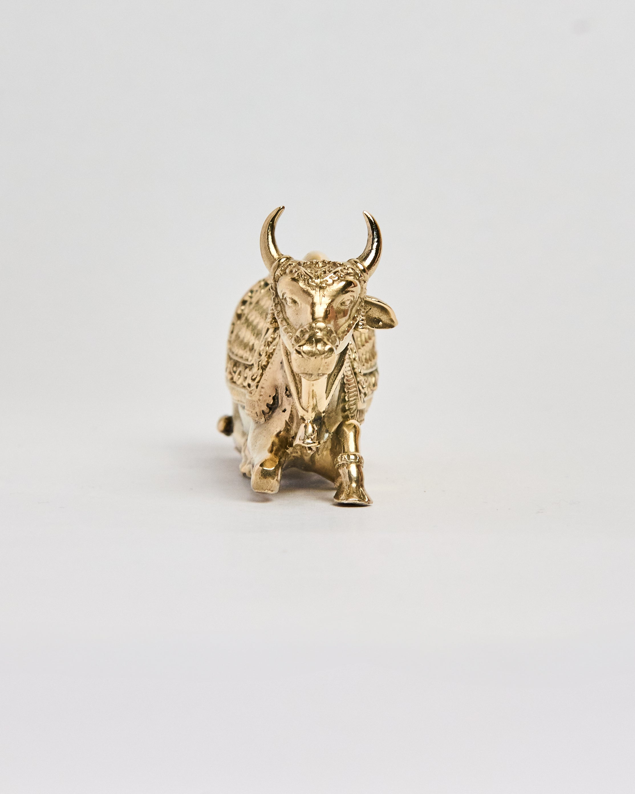 Brass Nandi Statue – 1.75 Inch | Sacred Bull of Shiva for Devotion & Strength
